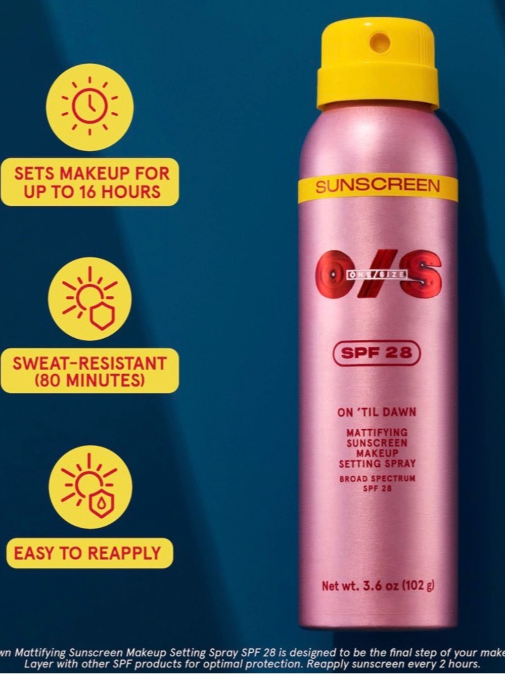 O/S Makeup setting Spray SPF 28 - NWT 😎